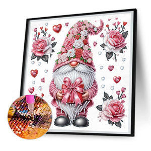 Love Gnome 30*30CM(Canvas) Partial Special Shaped Drill Diamond Painting