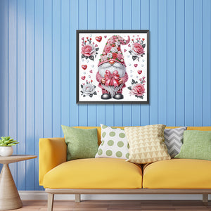Love Gnome 30*30CM(Canvas) Partial Special Shaped Drill Diamond Painting