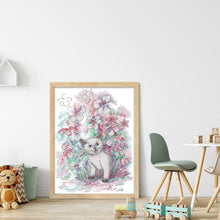 Load image into Gallery viewer, Joy Sunday - Kitten In Early Spring - 31*41CM 14CT 2 Stamped Cross Stitch
