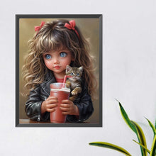 Load image into Gallery viewer, Sweet And Cool Girl 40*50CM(Canvas) Full Round Drill Diamond Painting
