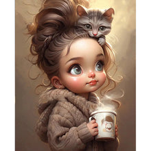 Load image into Gallery viewer, Sweet And Cool Girl 40*50CM(Canvas) Full Round Drill Diamond Painting
