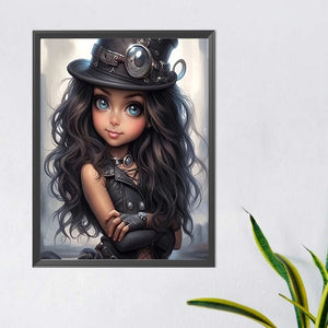 Sweet And Cool Girl 40*50CM(Canvas) Full Round Drill Diamond Painting