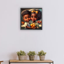 Load image into Gallery viewer, Black Girl 30*30CM(Canvas) Full Round Drill Diamond Painting
