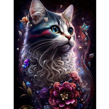 Load image into Gallery viewer, Cat 30*40CM(Canvas) Full Round Drill Diamond Painting
