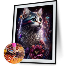 Load image into Gallery viewer, Cat 30*40CM(Canvas) Full Round Drill Diamond Painting
