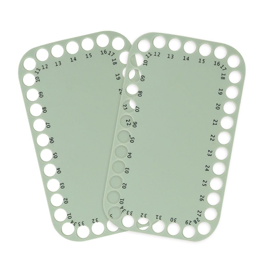 2PCS Sewing Thread Winding Plate Board for /Embroidery Storage 20x12CM (Green)