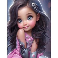 Load image into Gallery viewer, Big-Eyed Girl 30*40CM(Canvas) Full Round Drill Diamond Painting
