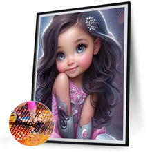 Load image into Gallery viewer, Big-Eyed Girl 30*40CM(Canvas) Full Round Drill Diamond Painting
