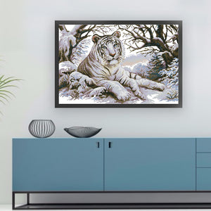 Joy Sunday - Tiger Five - 65*45CM 11CT 3 Stamped Cross Stitch