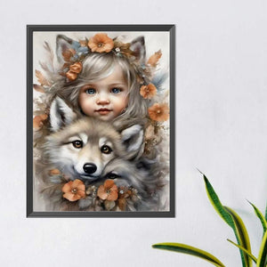Sweet And Cool Girl 40*50CM(Canvas) Full Round Drill Diamond Painting