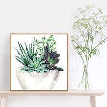 Load image into Gallery viewer, Succulents 30*30CM(Canvas) Full Round Drill Diamond Painting
