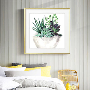 Succulents 30*30CM(Canvas) Full Round Drill Diamond Painting