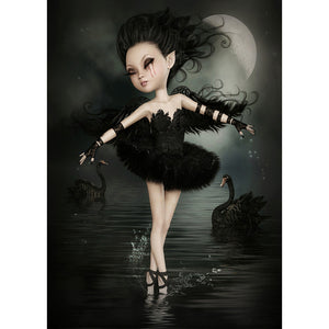 Big-Eyed Doll 30*40CM(Canvas) Full Round Drill Diamond Painting