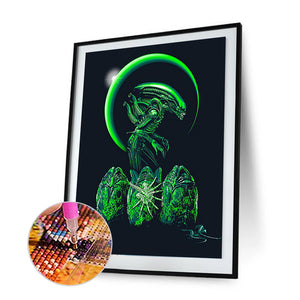 Alien 30*40CM(Canvas) Full Round Drill Diamond Painting
