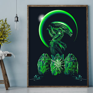 Alien 30*40CM(Canvas) Full Round Drill Diamond Painting