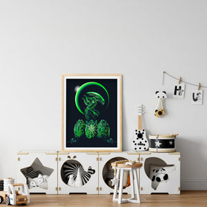 Alien 30*40CM(Canvas) Full Round Drill Diamond Painting