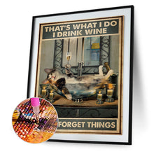 Load image into Gallery viewer, Retro Cat Poster 30*40CM(Canvas) Full Round Drill Diamond Painting
