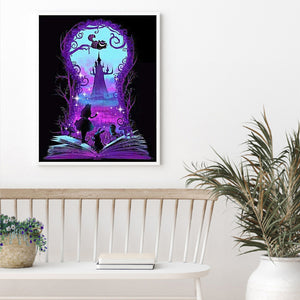 Silhouette Castle 40*50CM(Canvas) Full Round Drill Diamond Painting