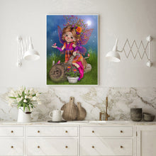 Load image into Gallery viewer, Big-Eyed Girl 30*40CM(Canvas) Full Round Drill Diamond Painting
