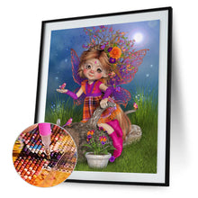 Load image into Gallery viewer, Big-Eyed Girl 30*40CM(Canvas) Full Round Drill Diamond Painting
