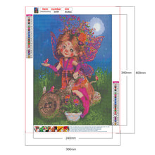 Load image into Gallery viewer, Big-Eyed Girl 30*40CM(Canvas) Full Round Drill Diamond Painting
