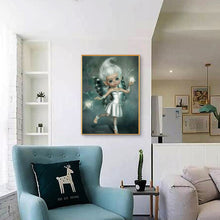 Load image into Gallery viewer, Big-Eyed Girl 30*40CM(Canvas) Full Round Drill Diamond Painting
