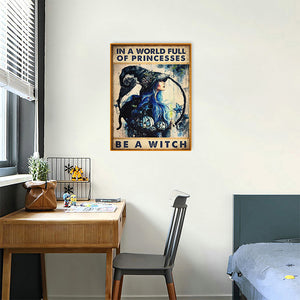 Retro Witch Poster 30*40CM(Canvas) Full Round Drill Diamond Painting