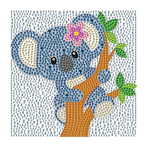 Little Koala 18*18CM(Canvas) Full Round Drill Diamond Painting