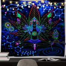 Load image into Gallery viewer, Meditating Buddha - 100*75CM Polyester printed tapestry
