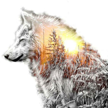 Load image into Gallery viewer, Wolf 40*40CM(Canvas) Full Round Drill Diamond Painting
