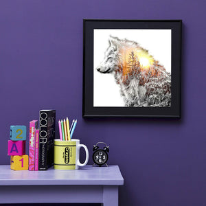 Wolf 40*40CM(Canvas) Full Round Drill Diamond Painting
