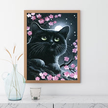 Load image into Gallery viewer, Black Cat 30*40CM(Canvas) Full Round Drill Diamond Painting
