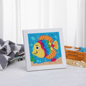 Ocean Fish 15*15CM(Canvas) Full Round Drill Diamond Painting