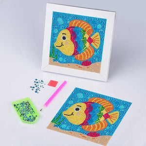Ocean Fish 15*15CM(Canvas) Full Round Drill Diamond Painting