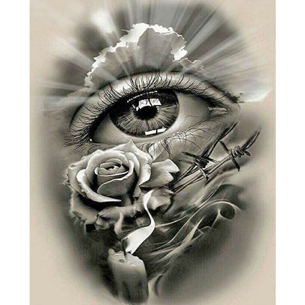 Rose Eyes 40*50CM(Canvas) Full Square Drill Diamond Painting