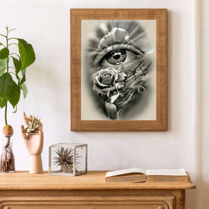 Rose Eyes 40*50CM(Canvas) Full Square Drill Diamond Painting