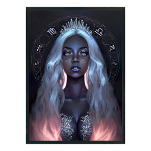 Yishu - Goddess Of The Northern Constellations - 50*70CM 11CT 3 Stamped Cross Stitch