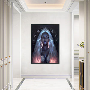 Yishu - Goddess Of The Northern Constellations - 50*70CM 11CT 3 Stamped Cross Stitch
