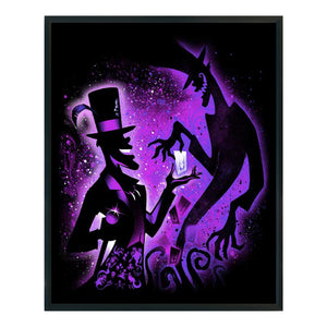 DIY - Silhouette - Facilier The Witch Doctor - 40*50CM 11CT 3 Stamped Cross Stitch