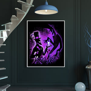 DIY - Silhouette - Facilier The Witch Doctor - 40*50CM 11CT 3 Stamped Cross Stitch