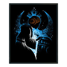 Load image into Gallery viewer, DIY - Silhouette - Star Wars Princess Leia And R2-D2 Machine - 40*50CM 11CT 3 Stamped Cross Stitch
