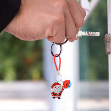 Load image into Gallery viewer, Christmas Santa Claus DIY Diamonds Painting Keychain Acrylic Crystal Art Crafts (AA1201-3)
