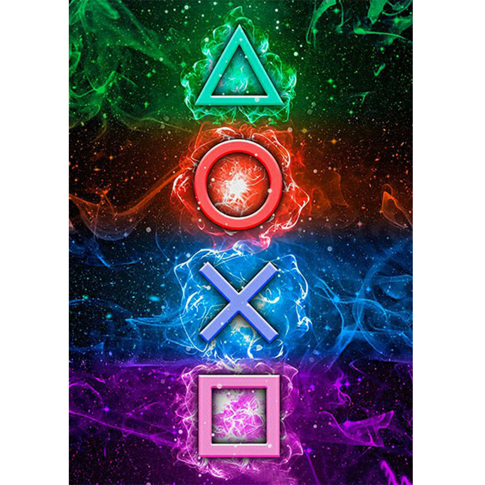 Game Elements 40*50CM(Canvas) Full Round Drill Diamond Painting