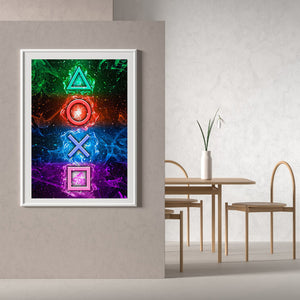 Game Elements 40*50CM(Canvas) Full Round Drill Diamond Painting
