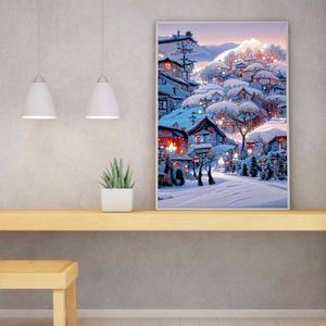 Colorful Castle Landscape 50*75CM(Canvas) Full Round Drill Diamond Painting