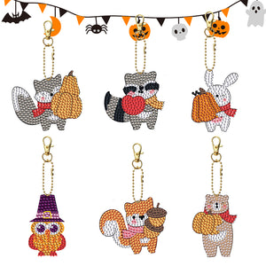 DIY Point Drill Keychains Cute Spot Drawing Kit Keychain for Gift (YS053)