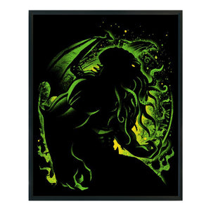 Yishu - Cthulhu Mythos Silhouette - 40*50CM 11CT 3 Stamped Cross Stitch