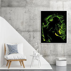 Yishu - Cthulhu Mythos Silhouette - 40*50CM 11CT 3 Stamped Cross Stitch