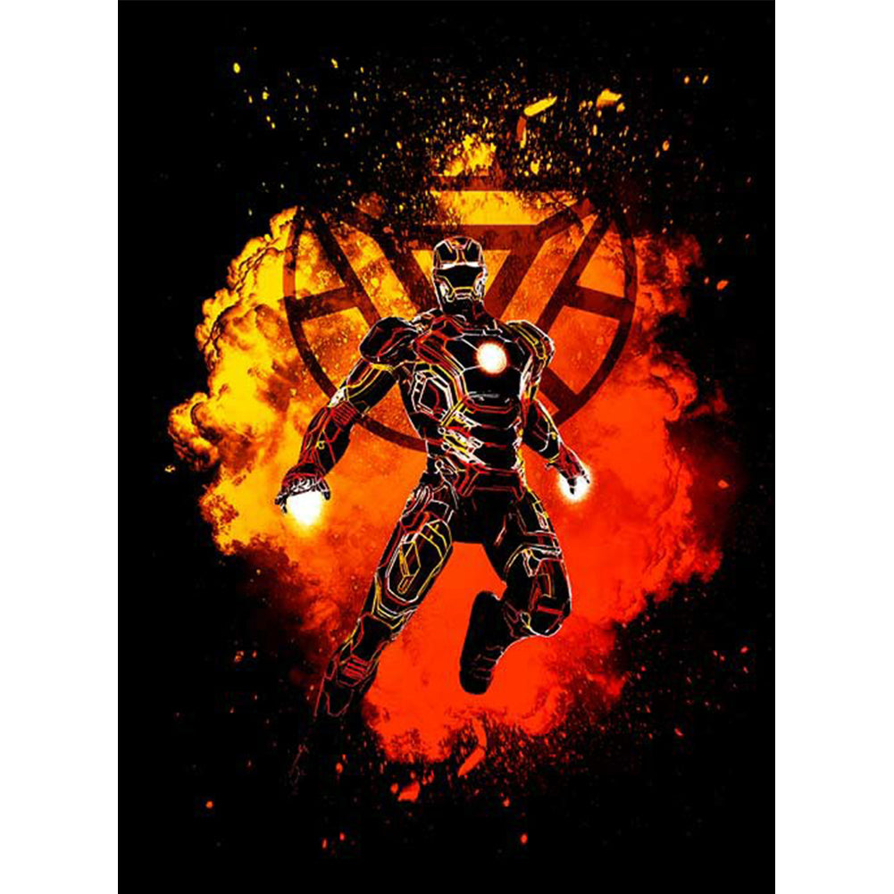 Iron Man 40*50CM(Canvas) Full Round Drill Diamond Painting