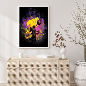 Fairy Tail - Natsu Silhouette 30*40CM(Canvas) Full Round Drill Diamond Painting